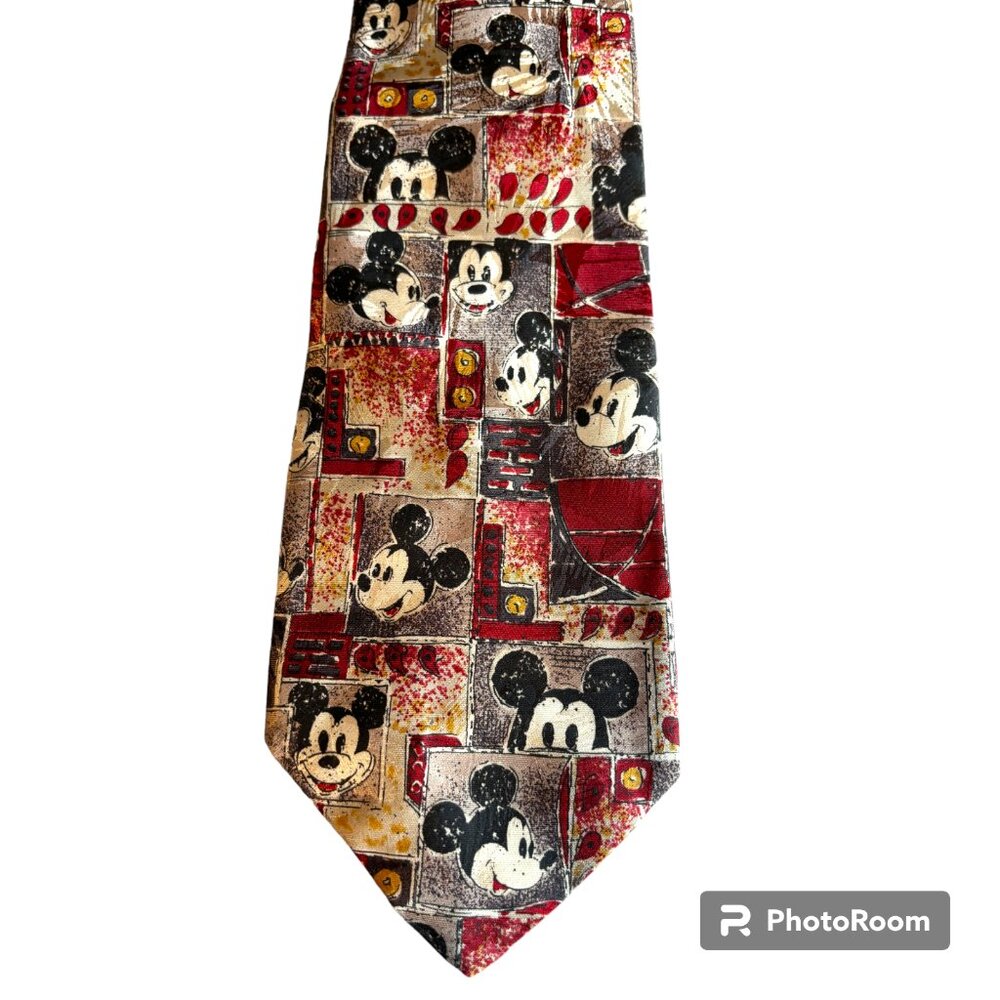 Disney Mickey Unlimited Neck Tie Vintage 556306-7865 Classic Mickey Mouse